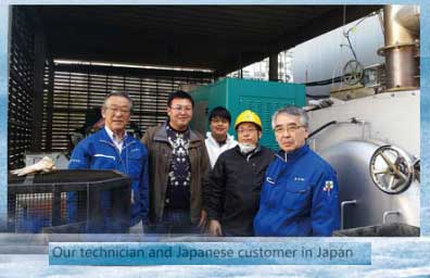 2臺(tái)500kw沼氣發(fā)電機(jī)組準(zhǔn)備銷往日本