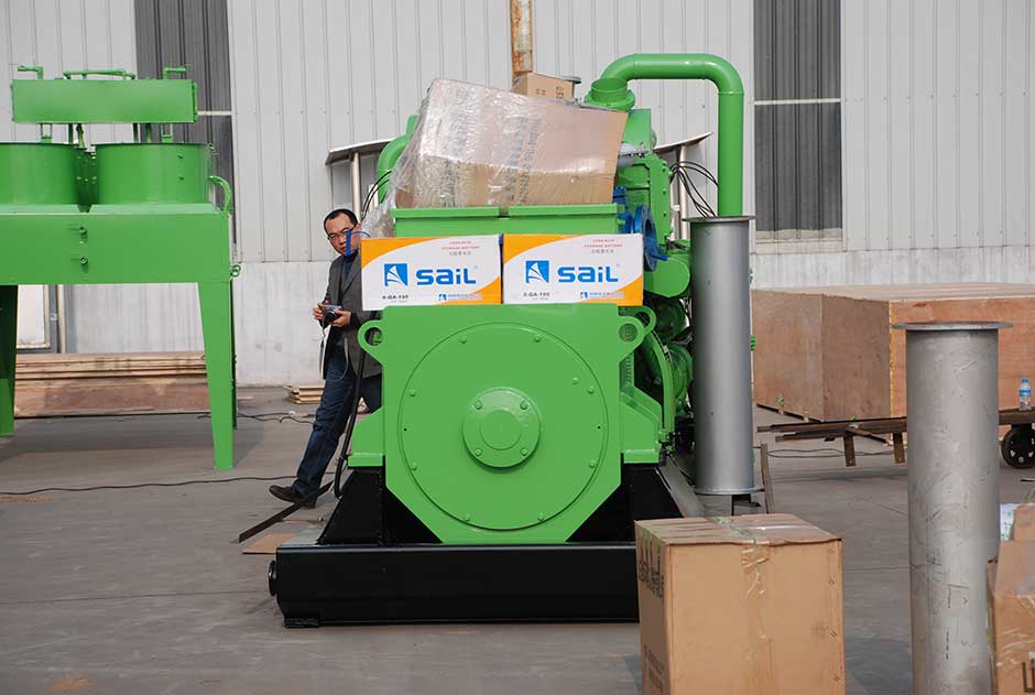 2臺(tái)500kw沼氣發(fā)電機(jī)組準(zhǔn)備銷往日本